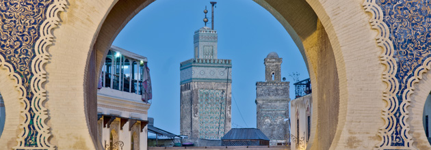 Porte Bab Bou Jeloud à Fez au Maroc