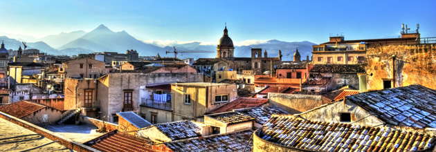Vue de Palerme en Sicile