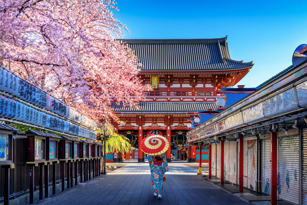 Femme tenue traditionnelle Japon