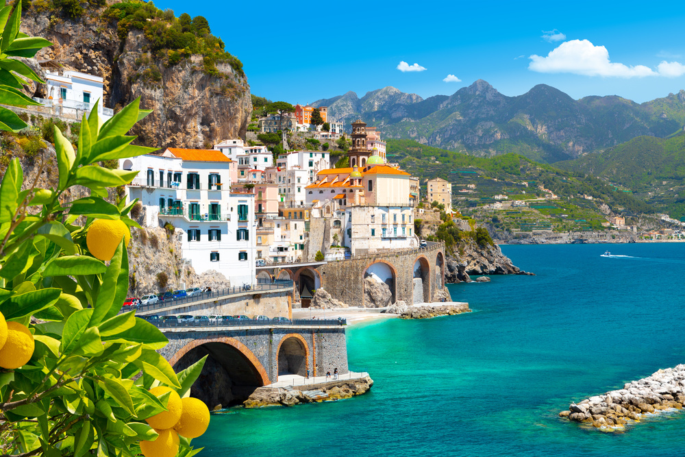 Italie vue sur la mer de Amalfi