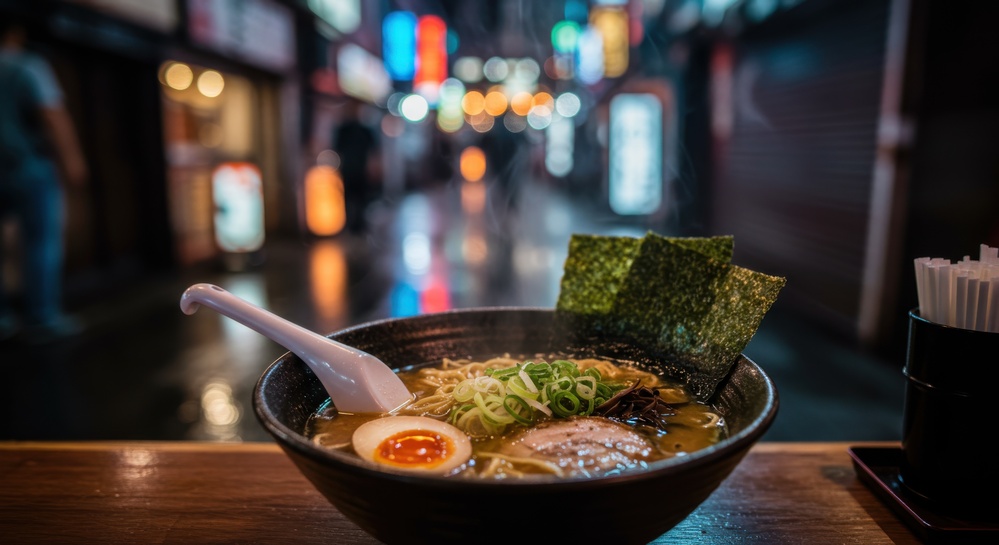 Plat ramen au Japon