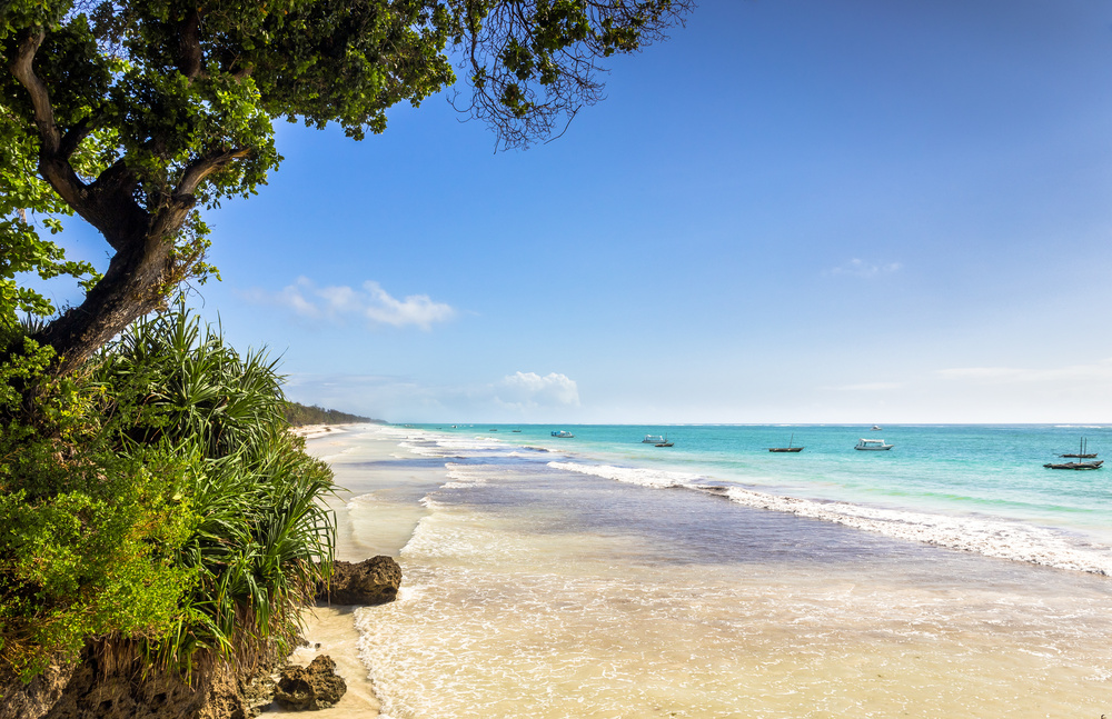 Plage de Diani au Kenya