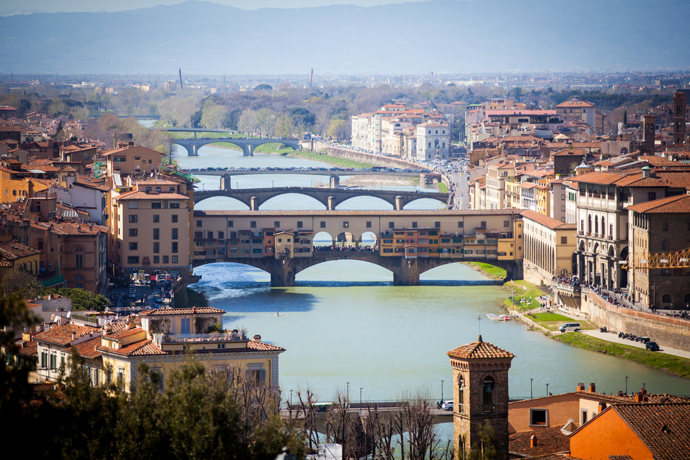 Ponte Vecchio au printemps, Italie