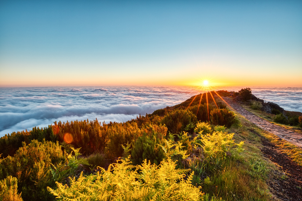 Vue sur Pico Ruivo, Madère