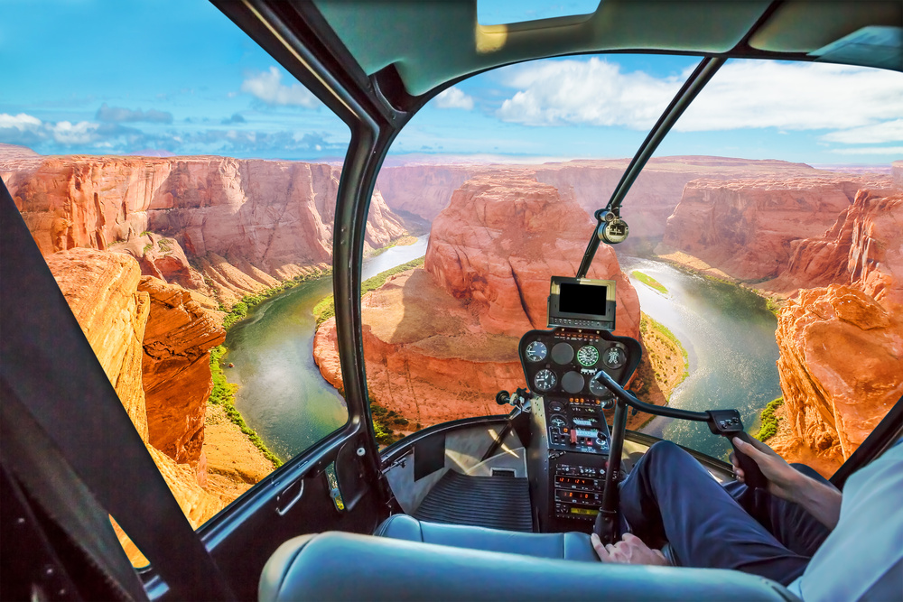 Vue sur le Grand Canyon en hélicoptère, Las Vegas, Etats-Unis