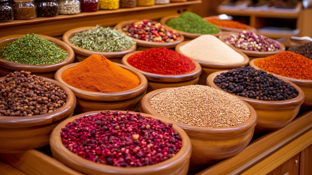 marché aux épices en Inde du Sud