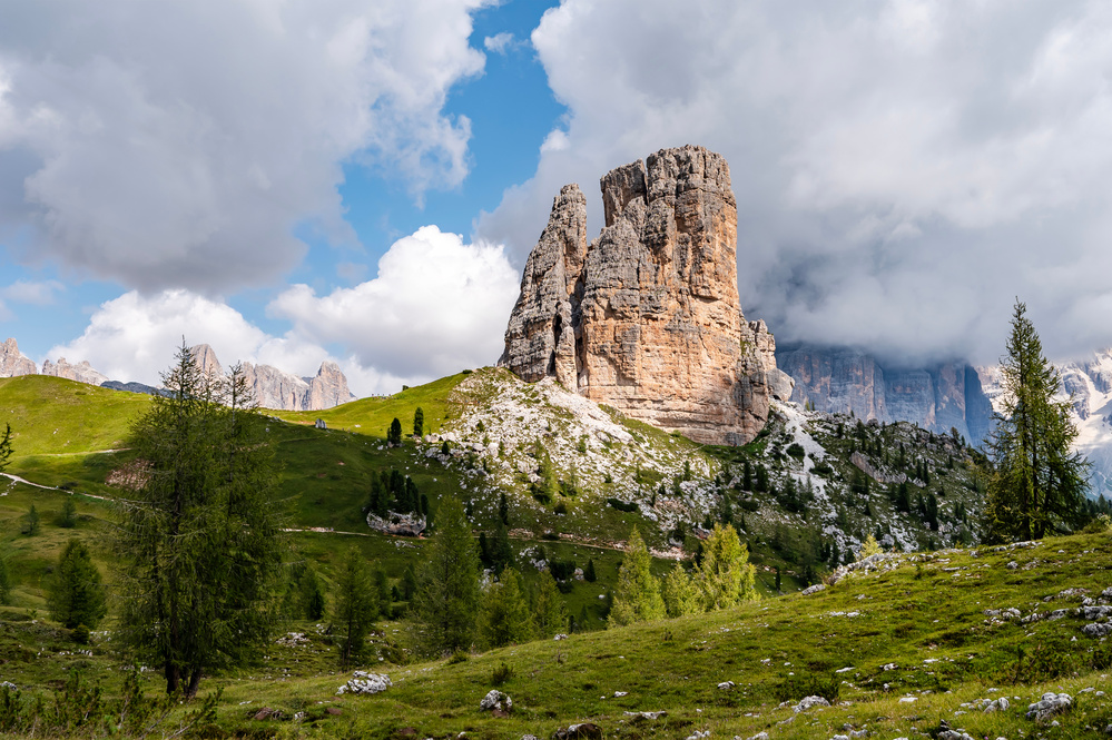 Cinque Torri, station sport Vortina d'Ampezzo en Italie