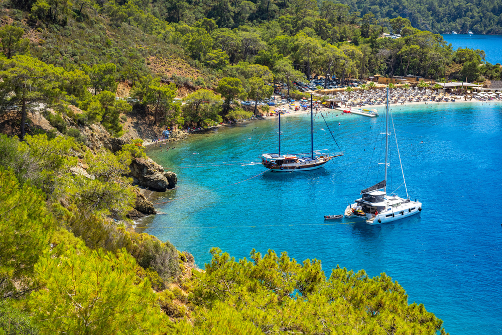 Eaux turquoises en Turquie