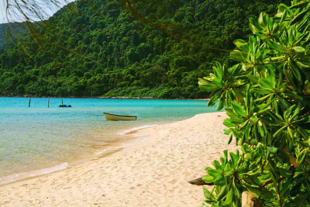 Eaux turquoises sur l'ile Koh Rong Samloem, Cambodge