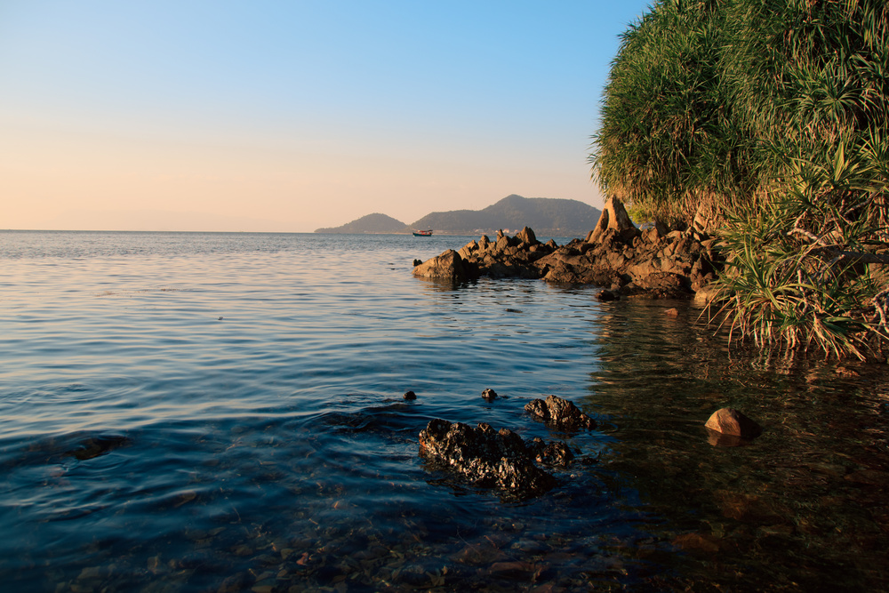 Plage à Kep au Cambodge