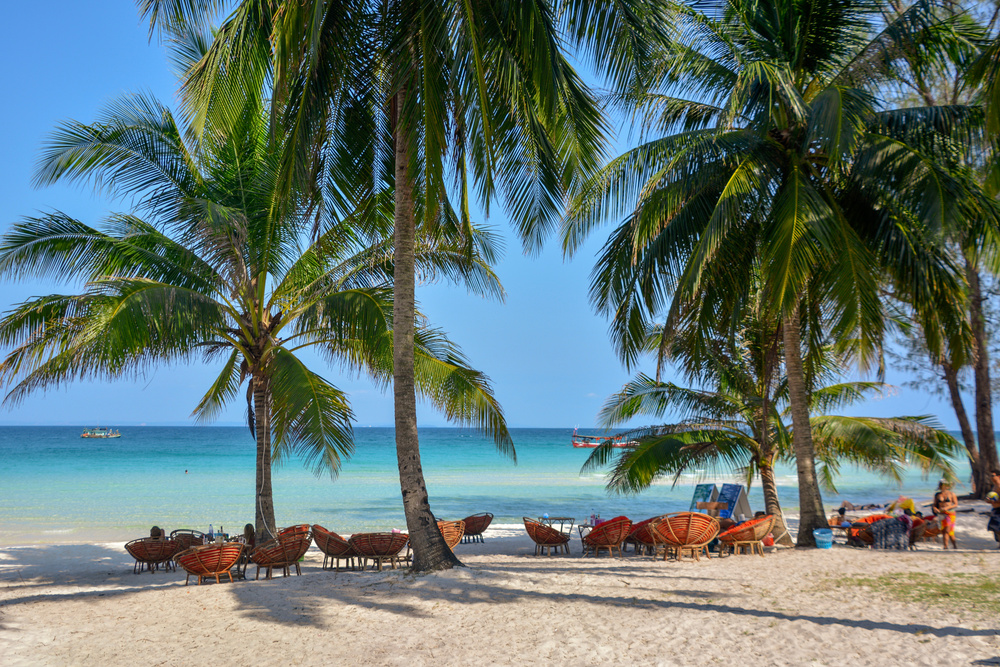 Plage sur l'ile de Koh Rong au Cambodge