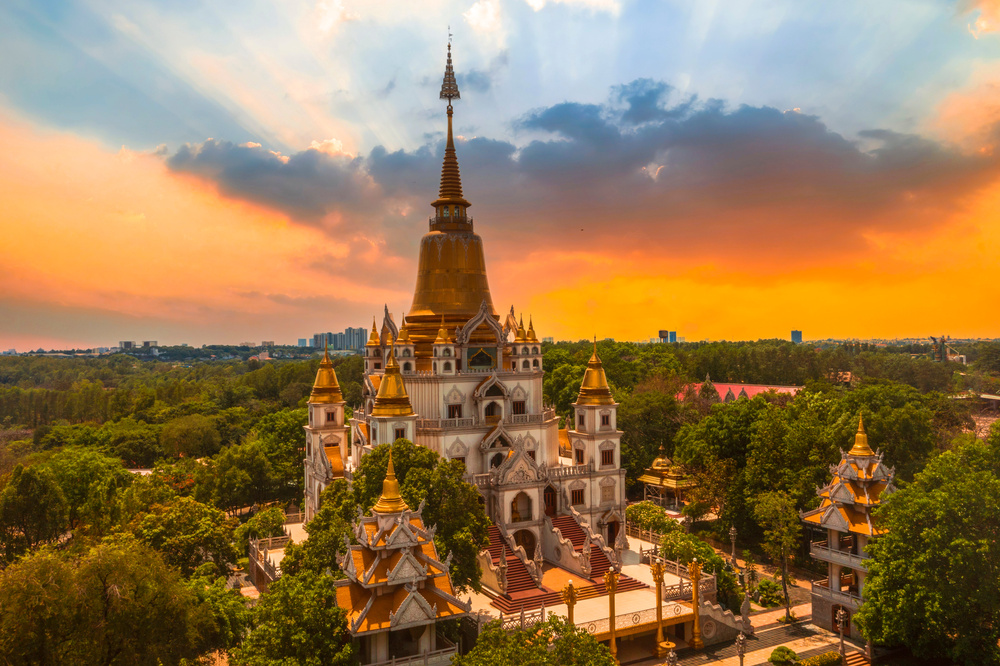 Temple bouddhiste au Vietnam à Ho Chi Minh