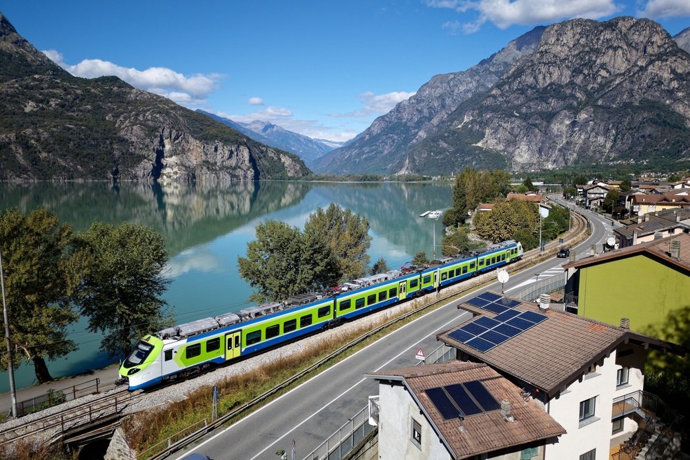 Train qui roule en Italie