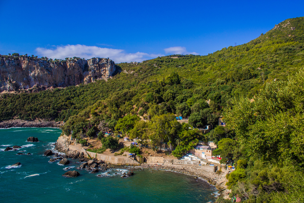 Vue sur la plage en Algérie