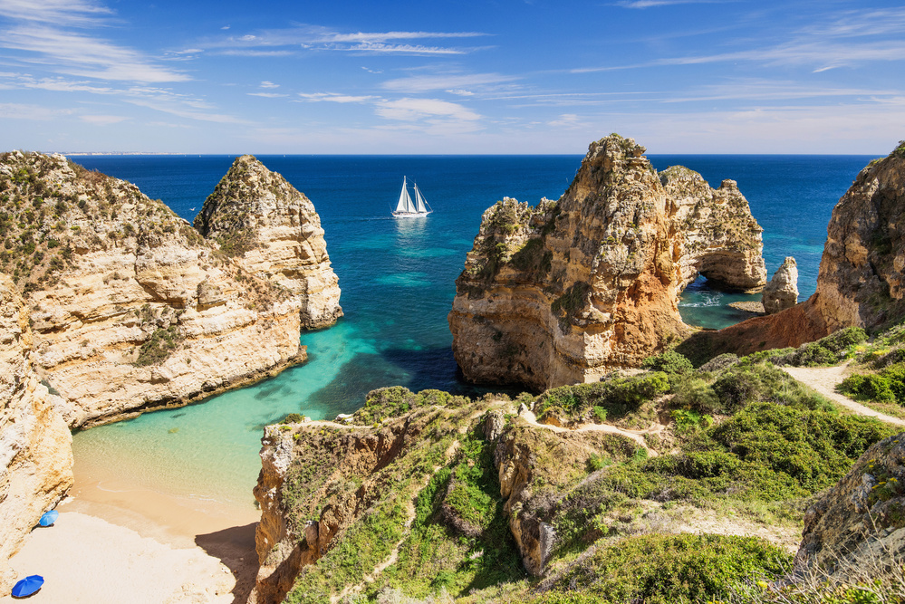 plage de l’Algarve au Portugal