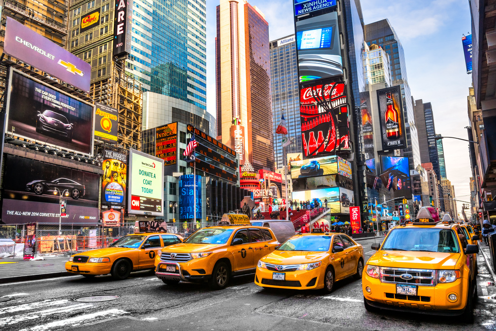 Ville de New York, Taxi jaune, Etats-Unis