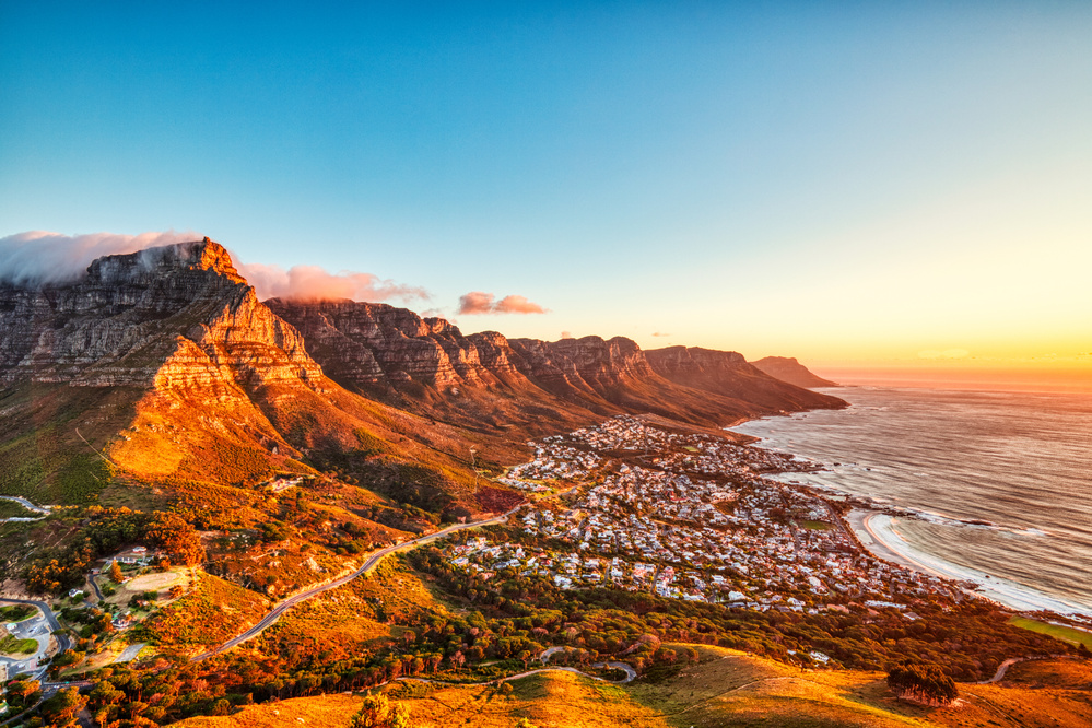 Vue sur la Table Mountain, Afrique du Sud