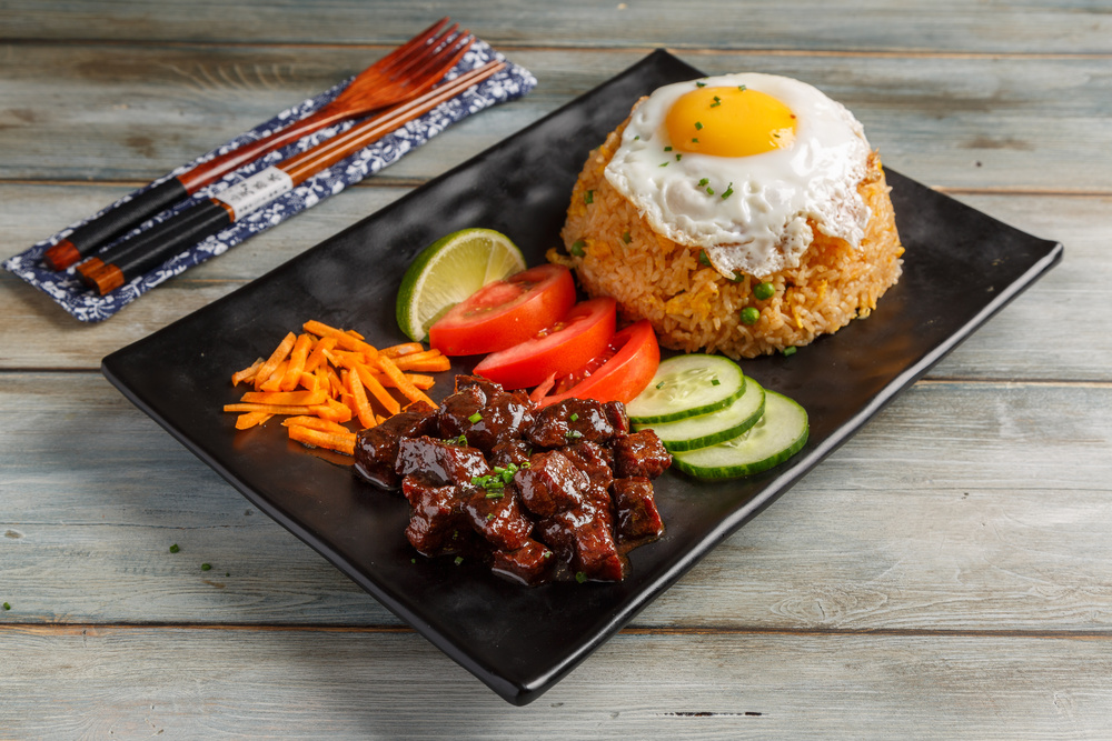 Boeuf lok lak plat traditionnel, Cambodge