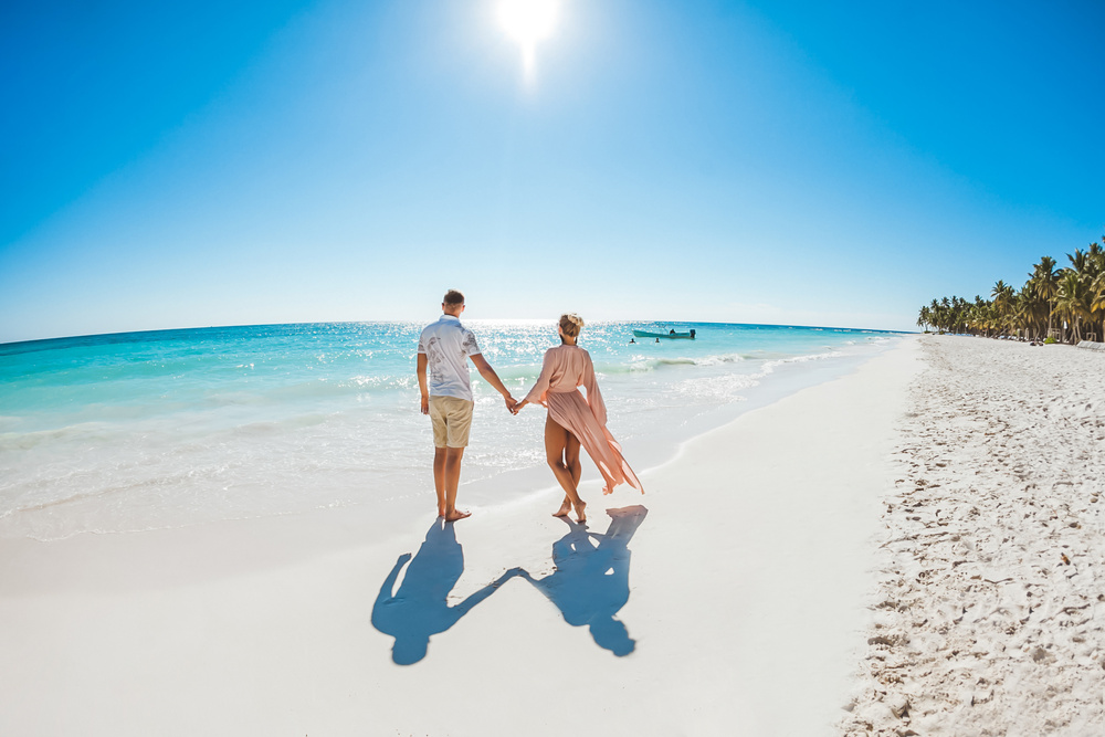 Couple à la plage, République dominicaine