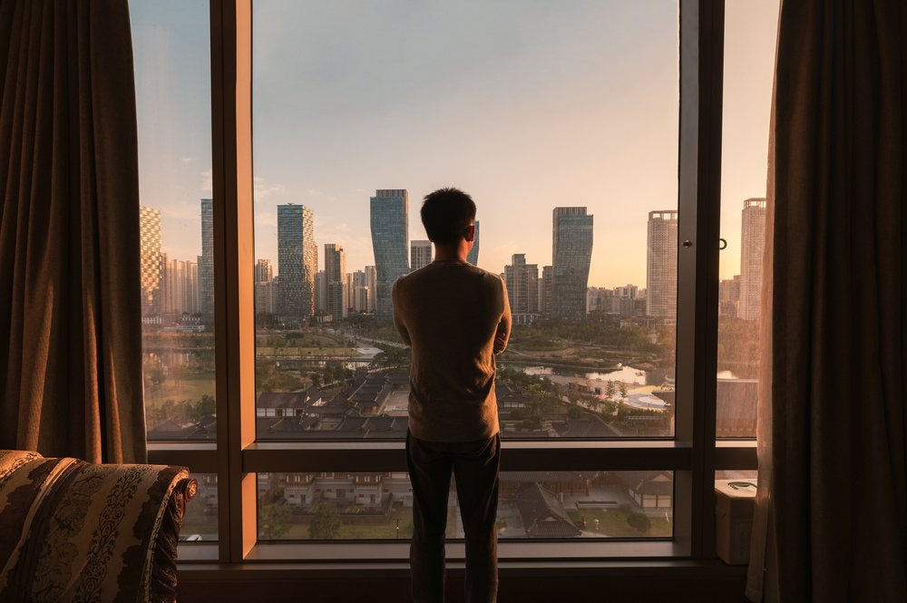 Hôtel vue sur la ville de Séoul, Corée du Sud