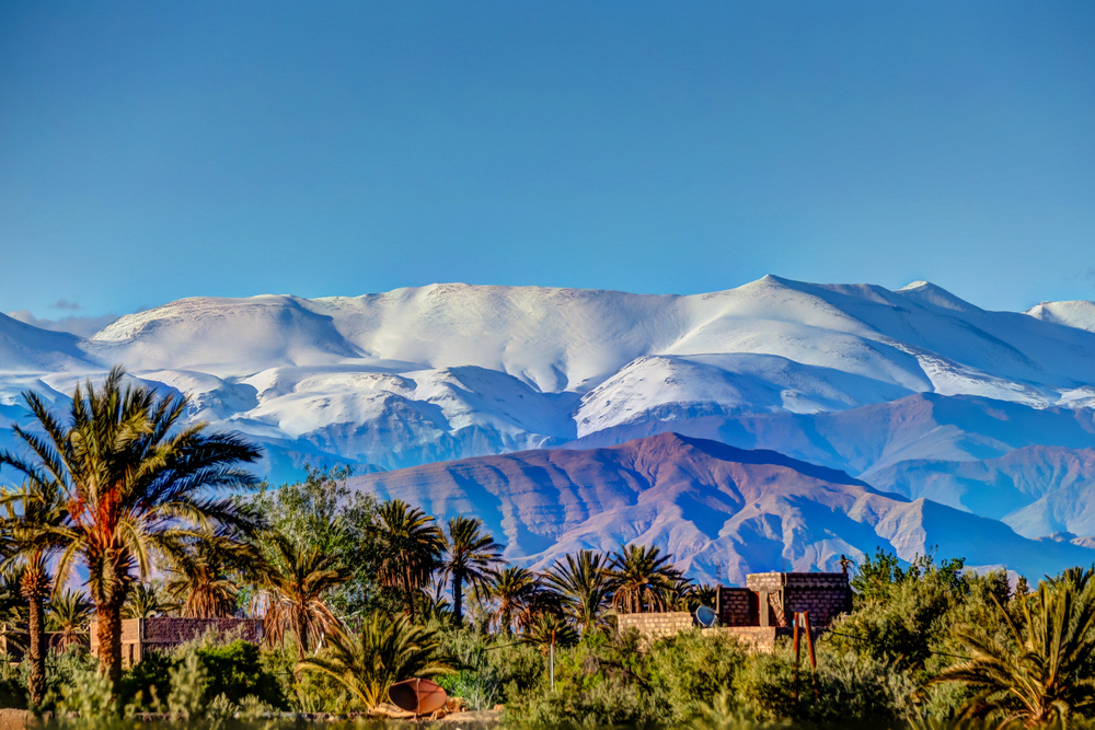 Montagne à Atlas, Maroc