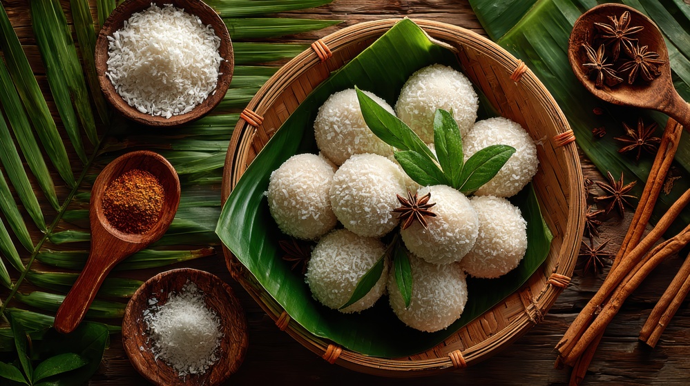 Num Kom, dessert traditionnel, Cambodge