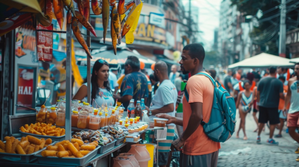 Street food au Brésil