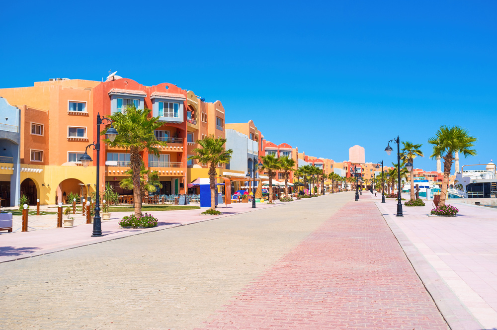 Vue sur la Marina à Hurghada, Egypte