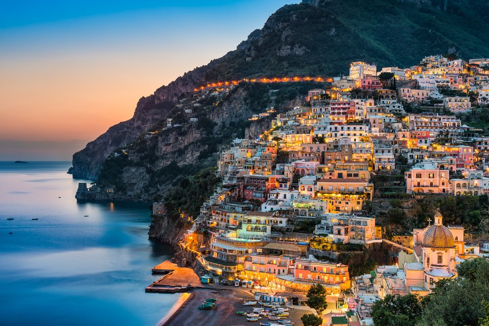 Vue sur la côte d'Amalfi, Italie