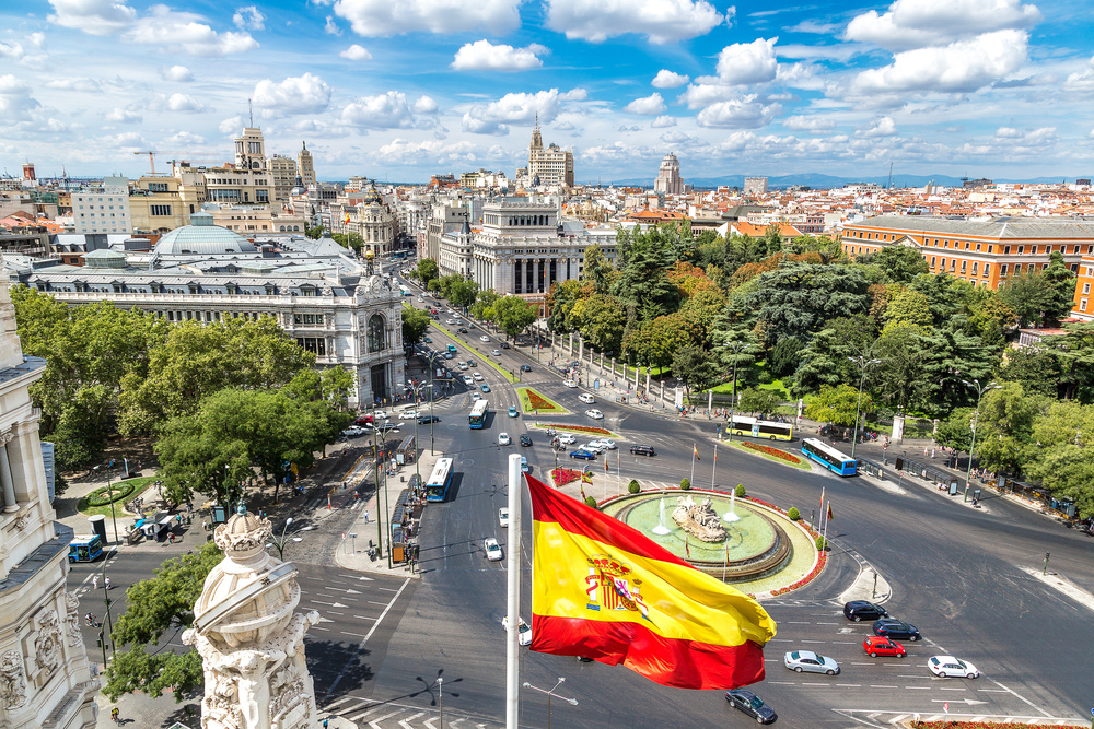 Vue sur la ville de Madrid, Espagne