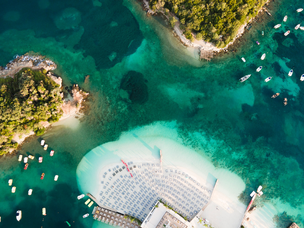 Plage à Ksamil en Albanie