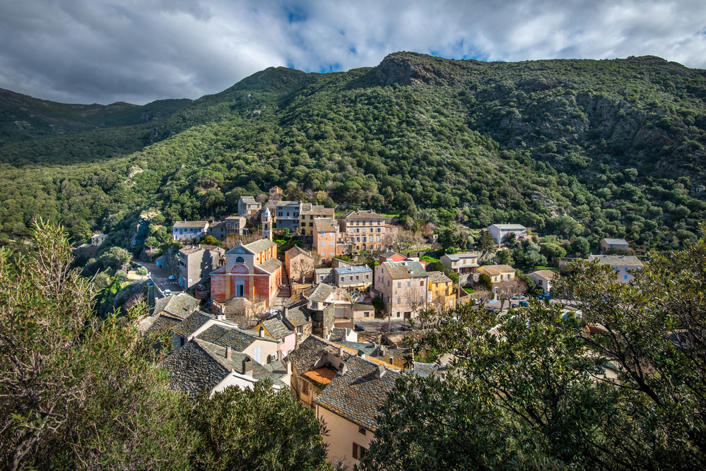Village de Nonza dans la Cap Corse en Haute-Corse