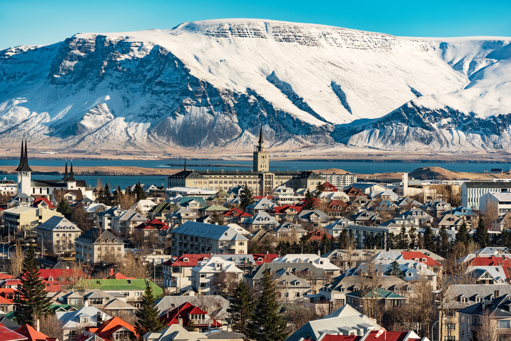 Vue sur la ville, Reykjavik, Islande