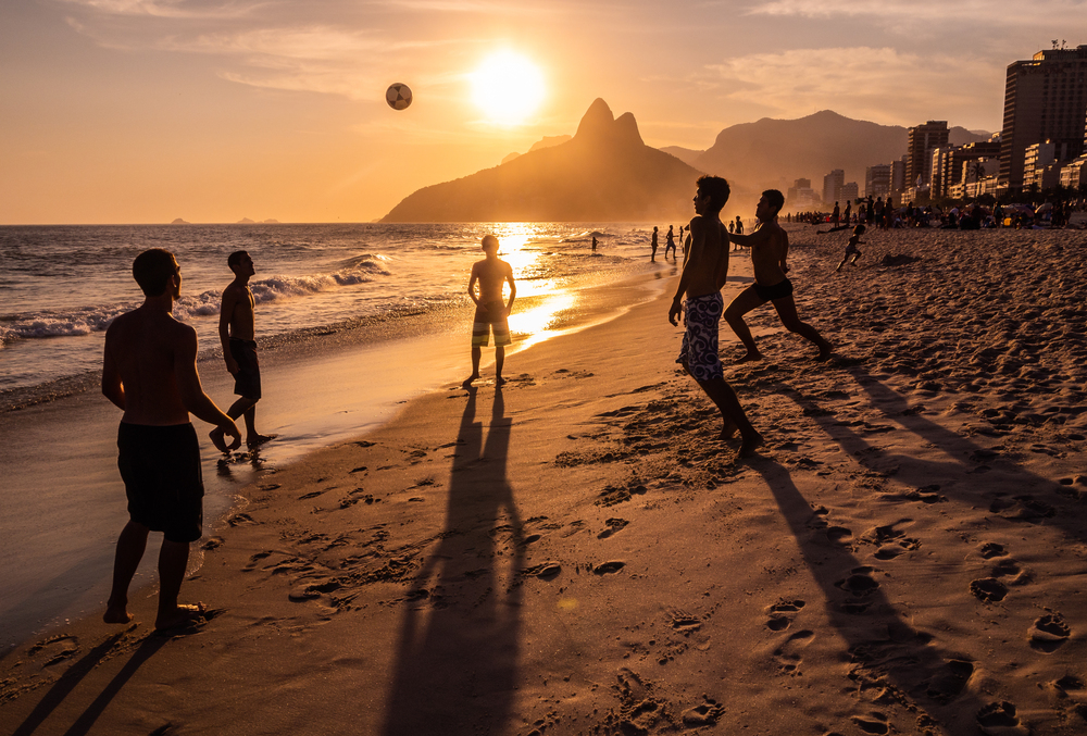 Coucher du soleil à Ipanema, Brésil