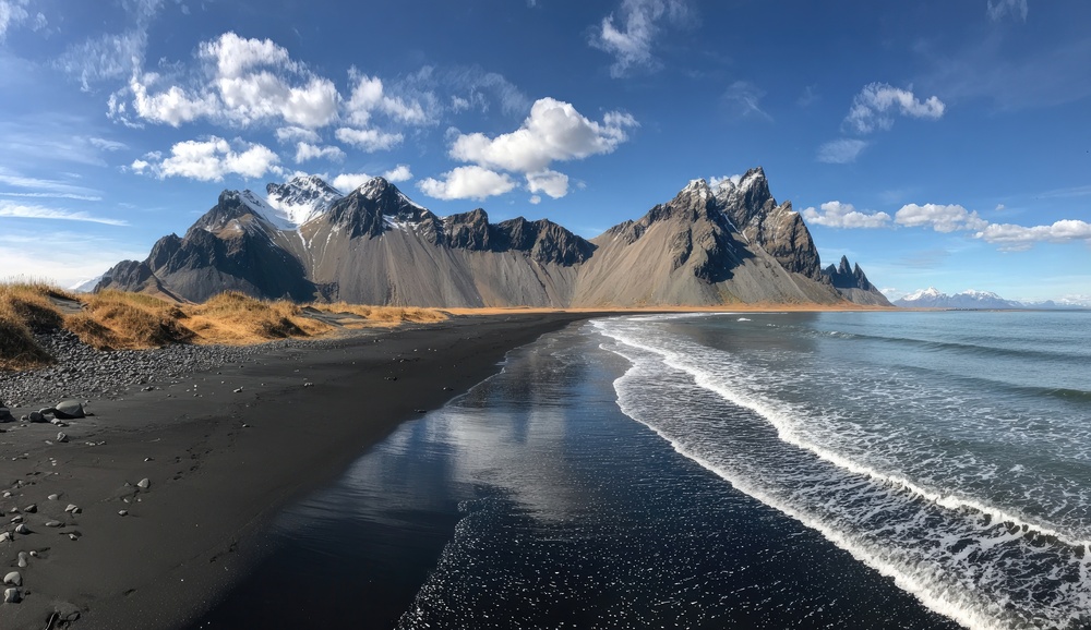 Plage sable noir en Islande