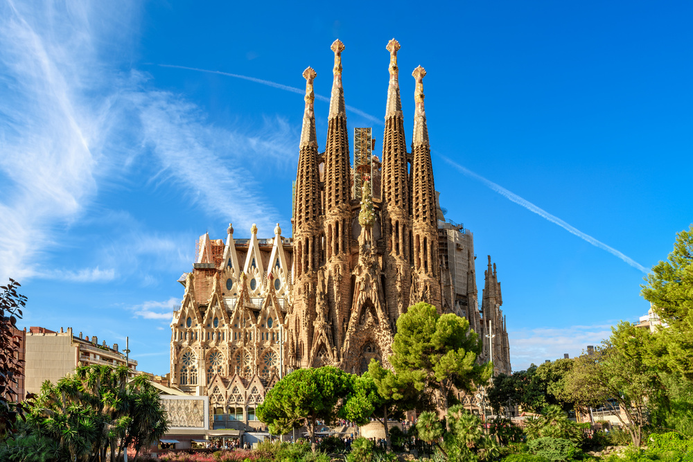Sagrada Familia cathedral, Barcelone, Espagne 