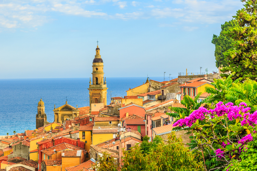 Ville de Menton en France