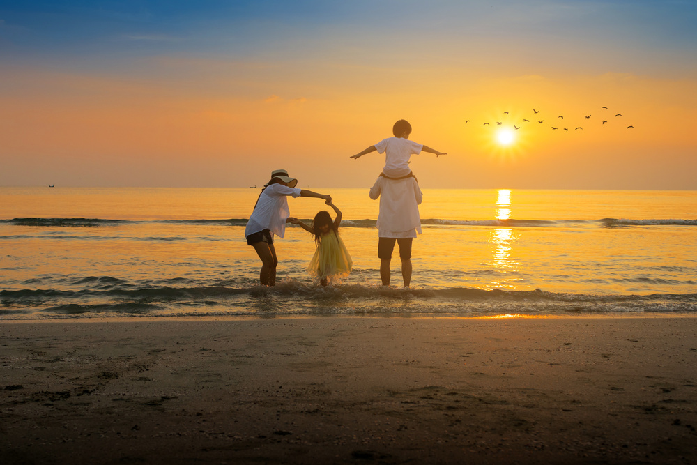 Voyage en famille à la plage
