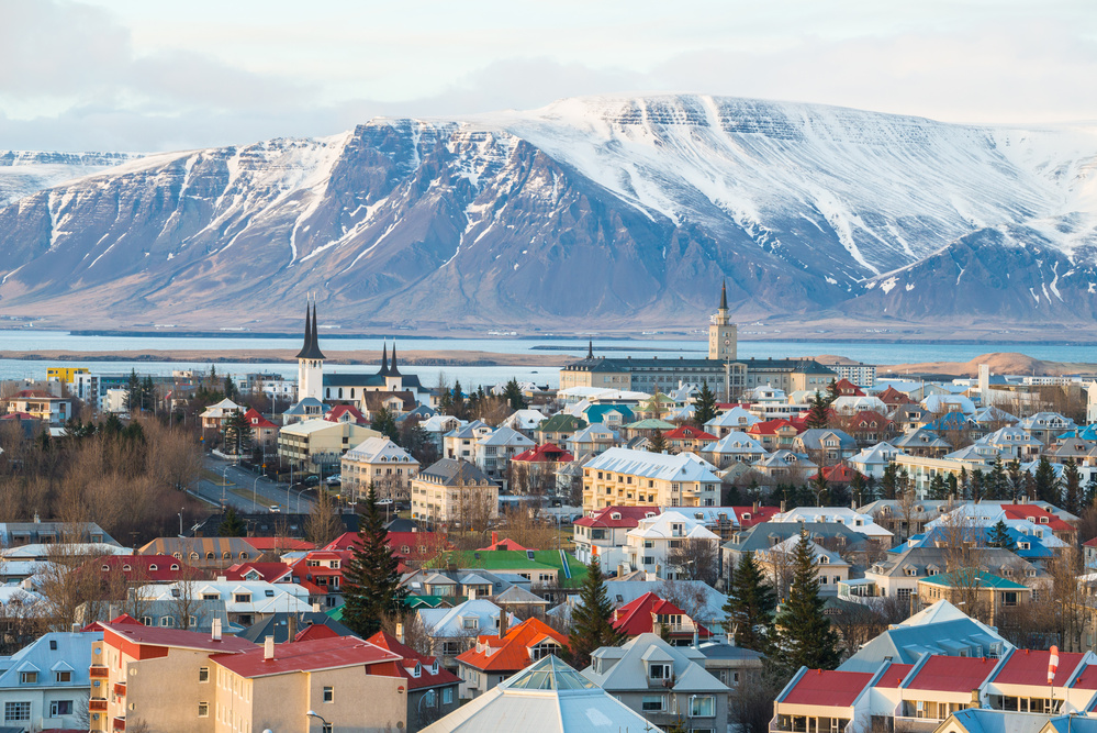 Vue sur la ville de Reykjavik, Islande