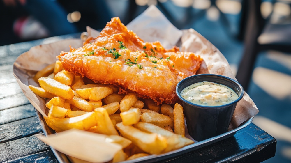 Fish and chips, Londres, Angleterre