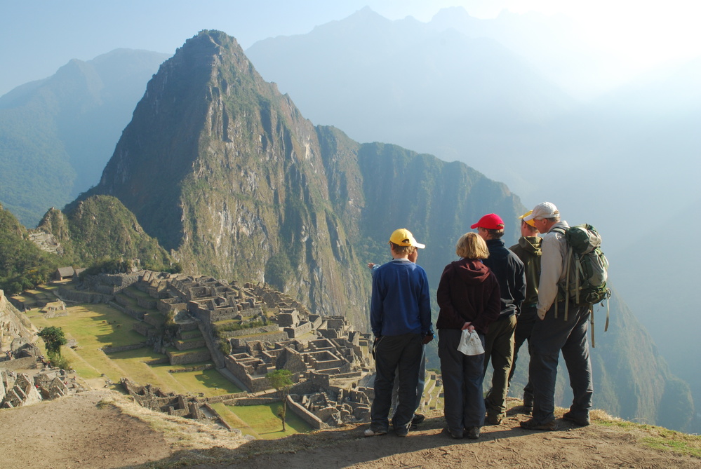 Groupe touriste, visite du Machu Picchu