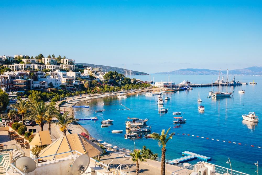 Vue sur Bodrum en Turquie